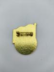 Safty Communist Lapel Pins Electroplate Diecasting Colour Filling