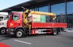 Pickup Truck Mounted Crane FAW J6L 220hp XCMG Straight Arm Crane 8 Tons Brand