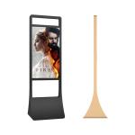 43 49 55 inch High brightness window lcd display Double sided digital advertisin