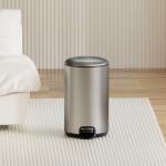 20L Stainless Steel Kitchen Bathroom Thin Lid Pedal Trash Bin Waste Bin Dustbin
