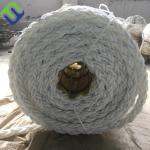 White Color Marine Polyester Braided Rope For Ship Towing Mooring UV Resistance