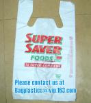 100% Biodegradable and Compostable, T-shirt Bags, EN13432 Certificate, green
