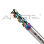 0.6μm DLC Coated End Mills H6 3 Flute End Mill For Aluminum