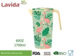 Tropical Nature Style Bamboo Water Jug Shatter Proof Recycled Material Beverage