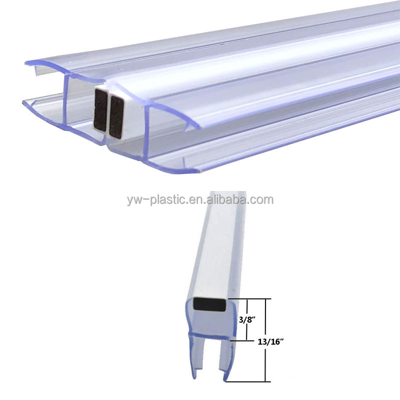 20-90 Shore Hardness Waterproof Shower Door Sealing Strips for Customized Glass Doors