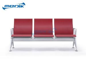 Wholesale 3 - Seater Medical Waiting Room Chairs Steel Cross Beam With Metal Finish from china suppliers