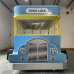 40kms per hr Fast Food Snack Beverage Ice Cream Catering Trailer with Flour Raw