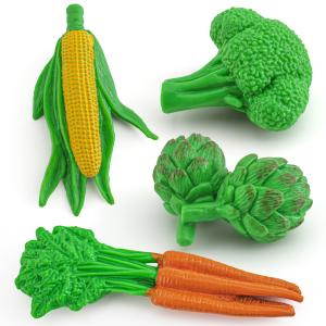 Wholesale Mini Plant Figures Playsets 4 PCS Realistic Corn Broccoli Carrots Artichokes Model Toy Collection Party Favors Toys from china suppliers