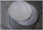 Silver Filter Disc 304 Stainless Steel Wire Mesh Products Bare Edge Hemming