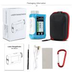 kaemeasu Rechargeable Laser Rangefinder Voice Golf Range Finder LCD Display