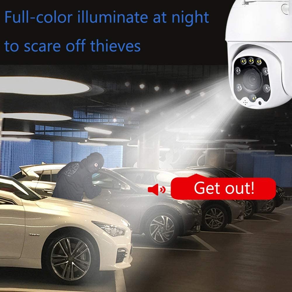 IP66 Wifi Camera Wireless Security Dome IP Camera Home Wi-Fi Pan Tilt Night Vision
