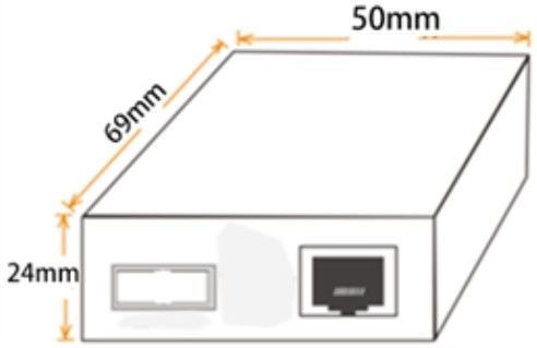 SFP Slot Mini Fiber Media Converter With 10 / 100 / 1000M RJ45 Interface