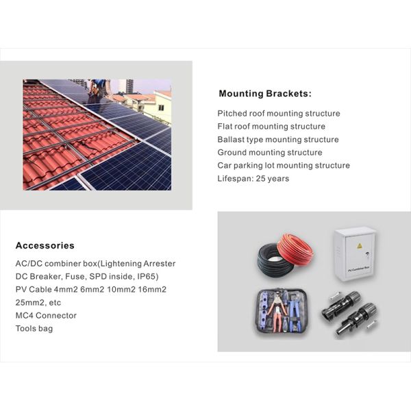 8KW Communication Tower Power System Solar Panel Solar Tracker Systeme Pv Modul Integrated 10 Kw Solar System