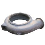 Flow Control Gray Iron Casting Process Cast Iron Pump Housing Painting