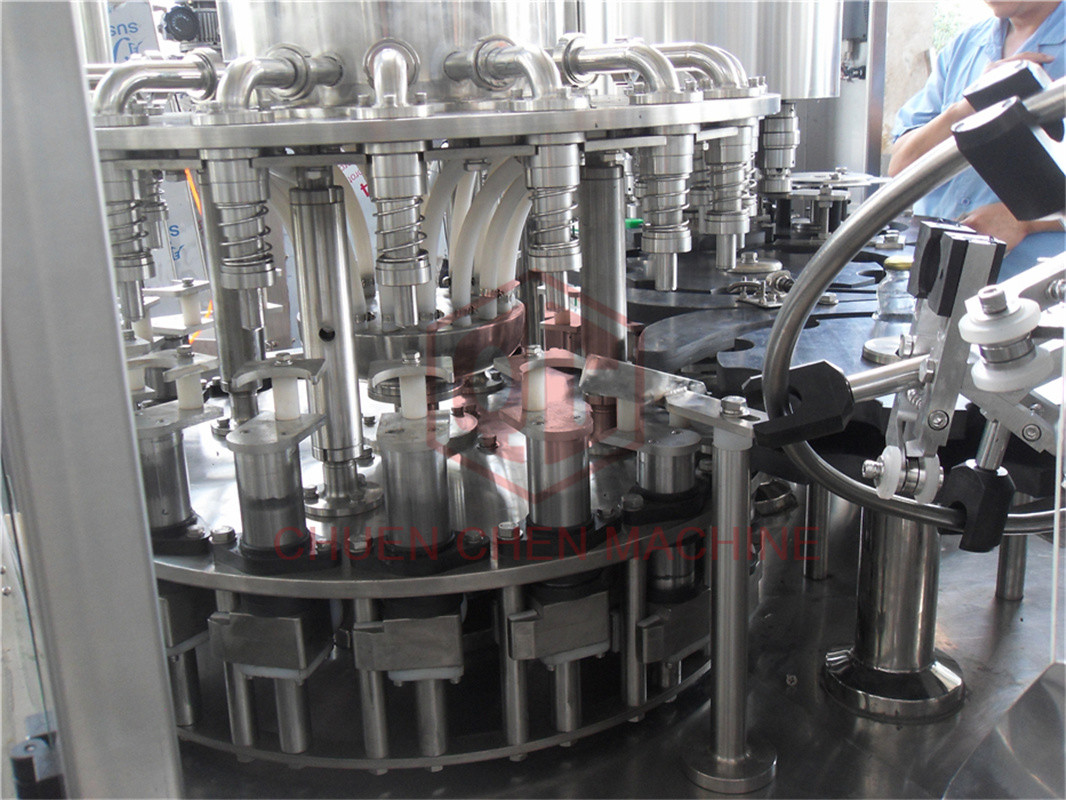 3 In 1 Automatic Glass Bottle Filling Machine Mango Puree Basil Seed Capping