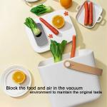 Electric Powered 13 Liter White Vacuum Airtight Food Container Storage Box for