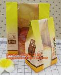 Customize Translucent Window Brown Greaseproof Kraft Paper Bag Special Opp