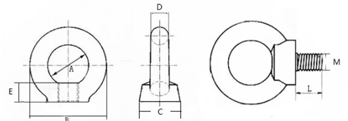 DIN580 lifting eye bolt