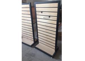 Wholesale Metal Frame Slatwall Display Stand Two Sides 1200 * 450 * 1380MM Multi - Funcutional from china suppliers