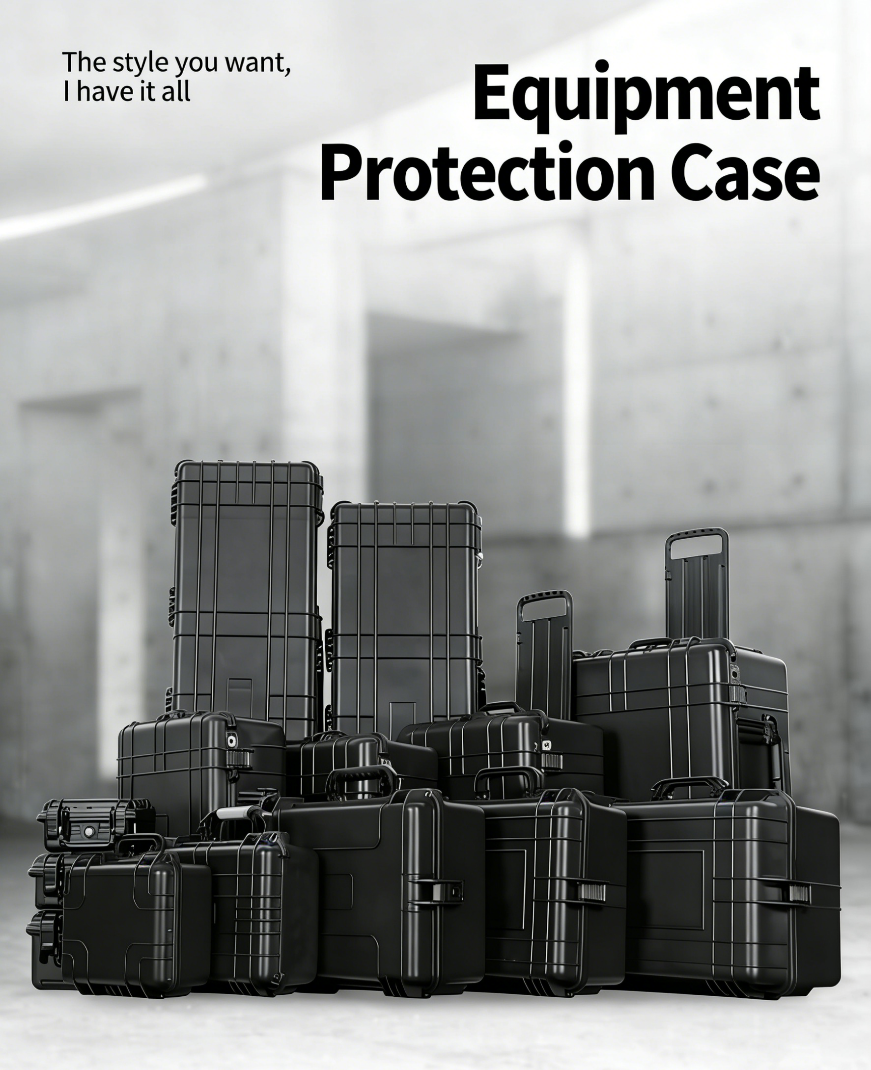 Professional Instrument Protective Case, All-Round Safety Protection, Portable Waterproof And Shockproof Toolbox