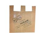 PE Plastic Shopping Bags With Die Cut Handle , Personalized Plastic Grocery Bags