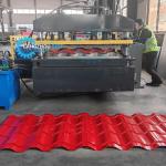 Russia Popular Design Galvanized Steel Roofing Tile Making Roll Forming Machine