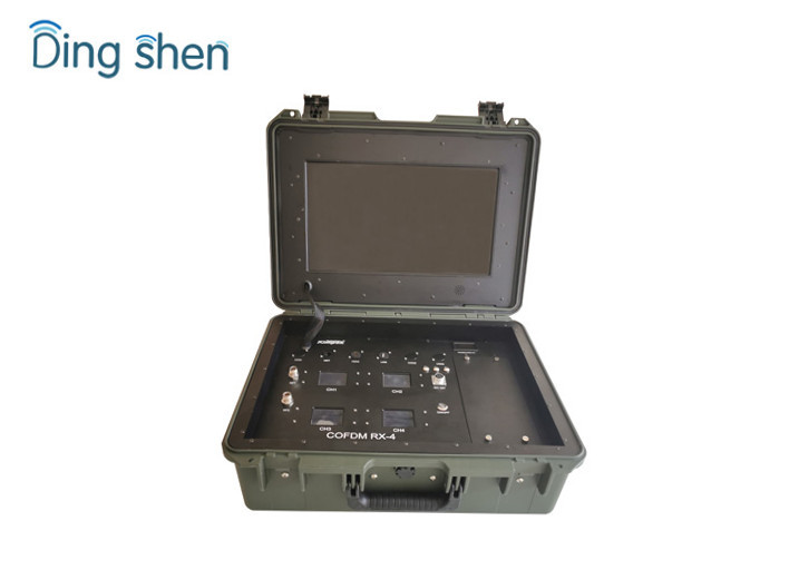 4 Channels COFDM Wireless Portable Diversity HD Resolution Uav Video Receiver