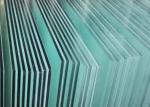 Building Decorative Clear Laminated Glass Panels Polished Edge / Beveled Edge