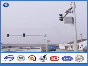 Wholesale 6m Crossroad traffic light post Joint with insert mode , outdoor light pole longspan life from china suppliers