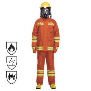 Wholesale Nomex Fireman Suit Heat Insulation Double Closed Front Wide Collar from china suppliers