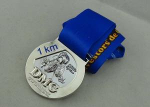 Wholesale DMG Ribbon Medals by Zinc Alloy Die Casting Full 3D with Silver Plating from china suppliers