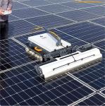 Autonomous Industrial Solar Panel Energy Dry Cleaning Robot Rotary Brush Machine