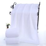 100% Cotton Thick Towel 80*180cm Multi Size 21S White Soft Bath Towel 600g for