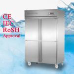 0°C - 10°C Commercial Upright Freezer Refrigeration Equipment Stainless Steel