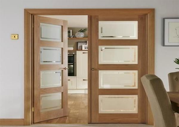 Interior Composite Custom Wood Doors With MDF + Plywood Material Finished