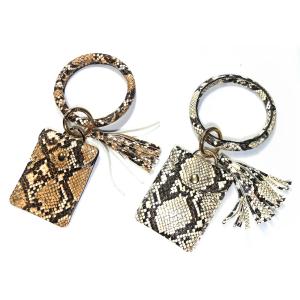 Wholesale Brass Plating Round Wristlet Keychain ROHS Approved With Wallet from china suppliers