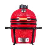 European And American BBQ Charcoal Ceramic Smoking Grill 15 Inch Tabletop Model