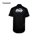 Breathable Custom Embroidery 100% Polyester Teamwear Short-sleeved Shirts for