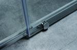 Sliding Shower Doors 120*190cm Size Tempered Glass Aluminium Frame Customizable