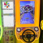 2 Players Arcade Car Game Machine Fiberglass Material