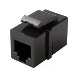 6P6C 180 Degree Angle Keystone RJ11 Inline Coupler One To One Port