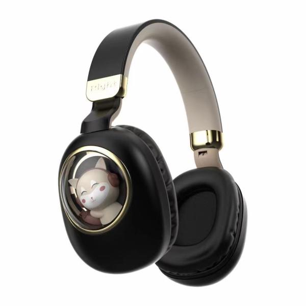 Cute Cat Ear Bluetooth Headphones , Wireless Bluetooth Noise Cancelling