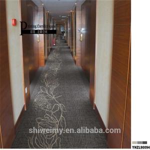 Wholesale Elegant grey white flower nylon corridor carpet ,Axminster passage carpet from china suppliers