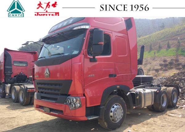 A7 6X4 10 Wheeler HOWO Tractor Truck Euro IV 400L Fuel Tank With 10 Forward