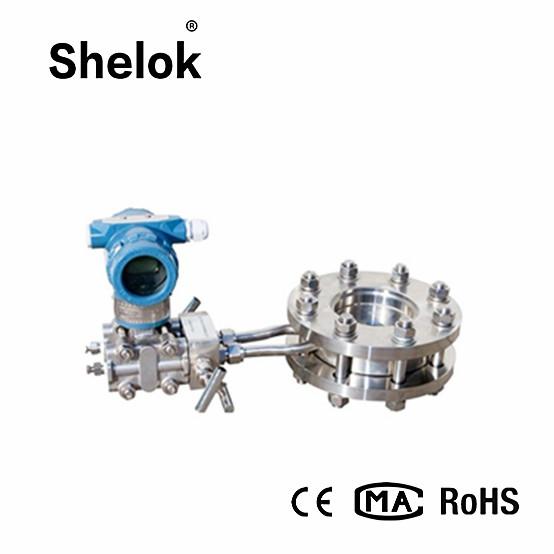 Differential pressure fuel flow meter orifice plate liquid gas flowmeter