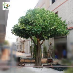 Wholesale UVG Artificial green christmas decoration tree with silk leaves for festival landscaping from china suppliers