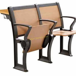 China Iron And Wood University School Desk And Chair Size 1085 * 870 * 870 mm on sale