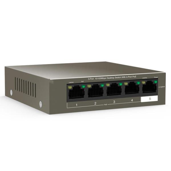 1Gbps Switch Capacity Customized Long Distance Transmission TEF1105P-4-63W 5