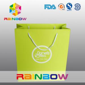 Wholesale Recycled Square Bottom Customized Paper Bags / Printed Paper Shopping Bags from china suppliers