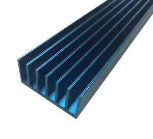 Wholesale LED Extruded Aluminum Heat Sink Profile Blue Anodized Square Shape from china suppliers